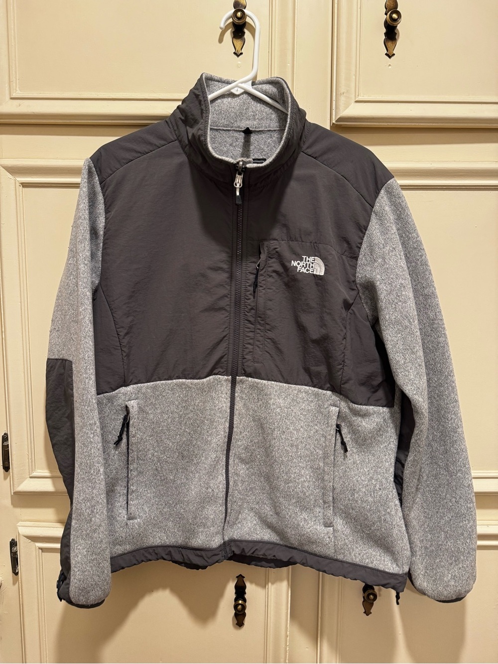 The North Face Gray Two-Tone Hybrid Fleece Performance Jacket